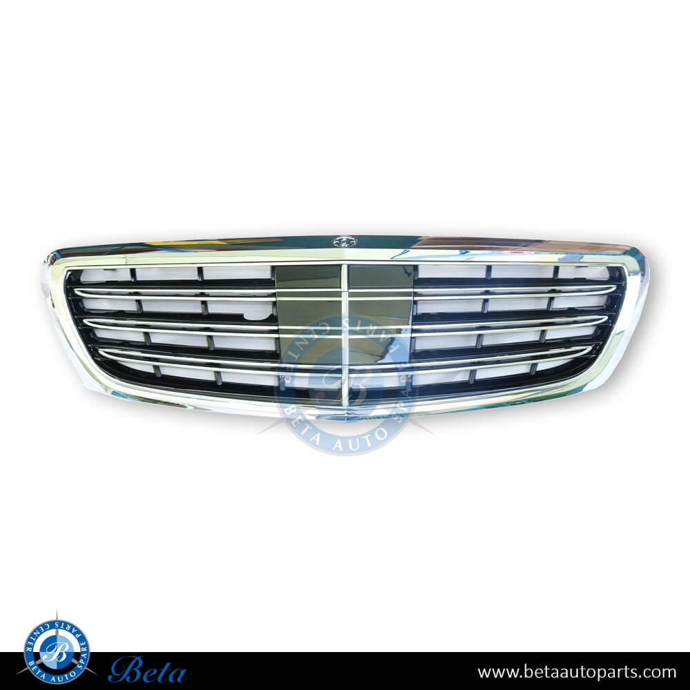 Grille AMG S63 with Radar, Camera hole and Night Vision for Mercedes S-Class W222 2014-up models, Part Number 2228802900 Grille AMG S63 with Radar, Camera hole and Night Vision for Mercedes S-Class W222 2014-up models, Part Number 2228802900